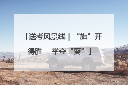 送考风景线｜“旗”开得胜 一举夺“葵”