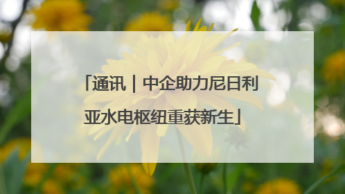 通讯｜中企助力尼日利亚水电枢纽重获新生