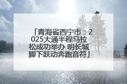 青海省西宁市：2025大通半程马拉松成功举办 明长城脚下跃动奔跑音符