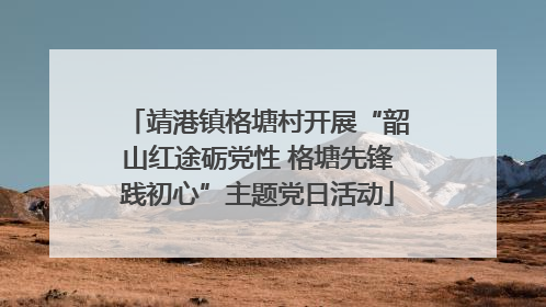 靖港镇格塘村开展“韶山红途砺党性 格塘先锋践初心”主题党日活动