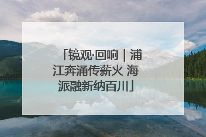 镜观·回响｜浦江奔涌传薪火 海派融新纳百川