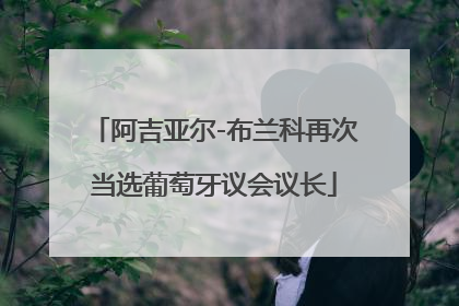 阿吉亚尔-布兰科再次当选葡萄牙议会议长