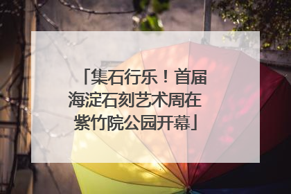 集石行乐！首届海淀石刻艺术周在紫竹院公园开幕