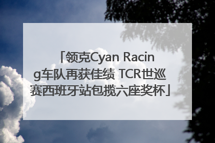 领克Cyan Racing车队再获佳绩 TCR世巡赛西班牙站包揽六座奖杯