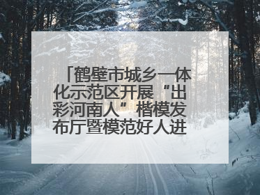 鹤壁市城乡一体化示范区开展“出彩河南人”楷模发布厅暨模范好人进校园宣讲活动