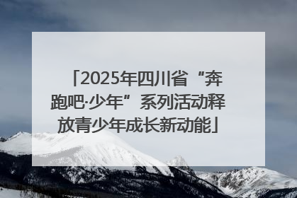 2025年四川省“奔跑吧·少年”系列活动释放青少年成长新动能