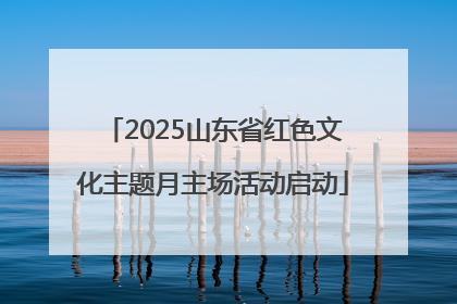 2025山东省红色文化主题月主场活动启动