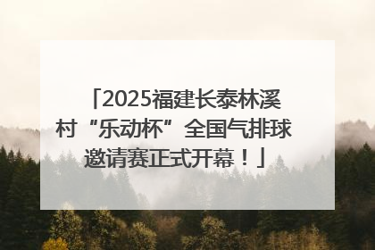 2025福建长泰林溪村“乐动杯”全国气排球邀请赛正式开幕！