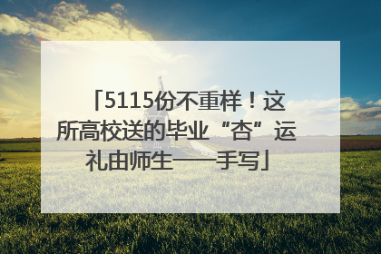 5115份不重样！这所高校送的毕业“杏”运礼由师生一一手写
