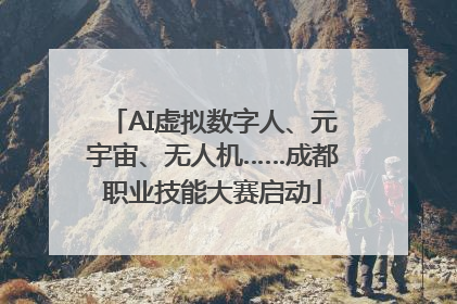 AI虚拟数字人、元宇宙、无人机……成都职业技能大赛启动
